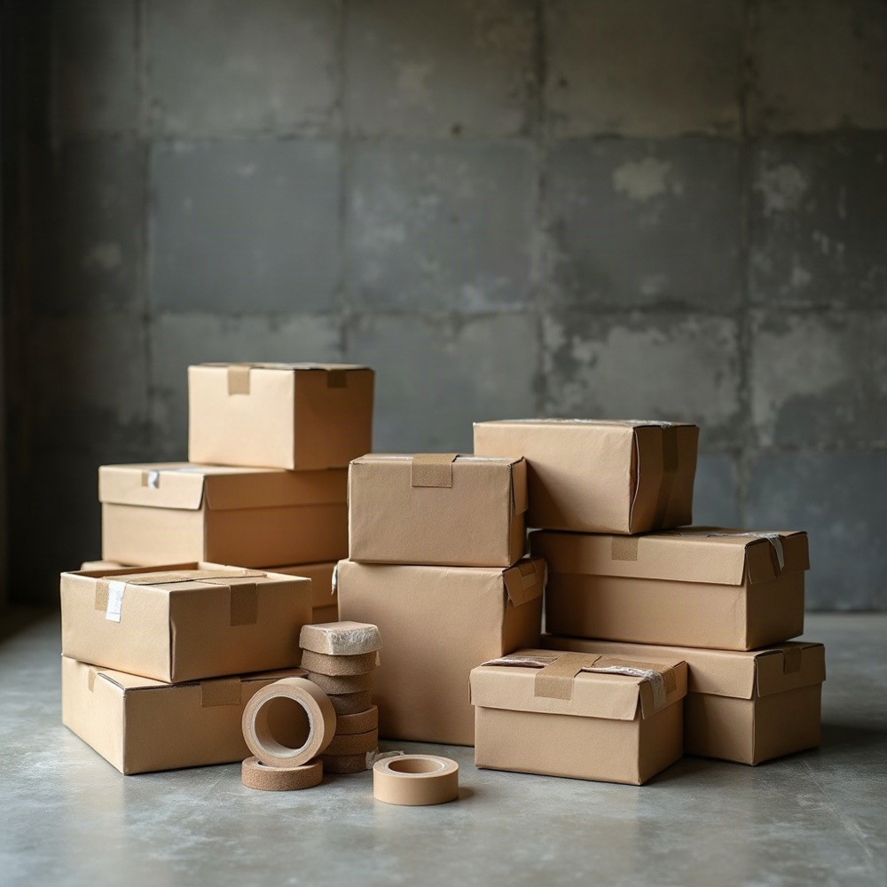 Corrugated cardboard boxes and kraft mailers